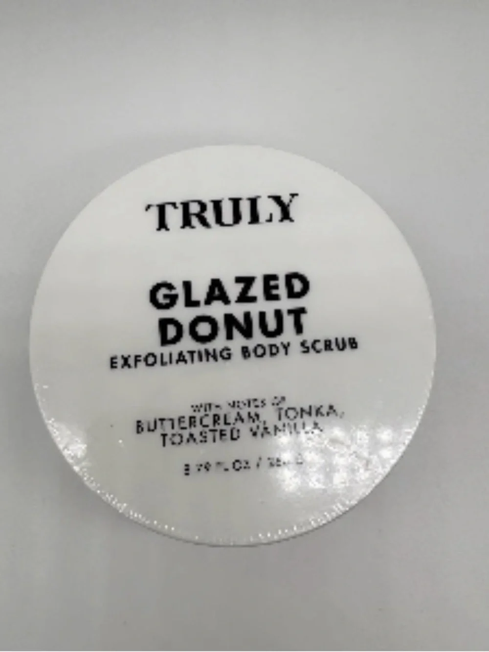 TRULY Glazed Donut Exfoliating Body Scrub - White Lid